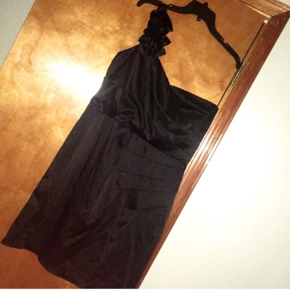3X One Shoulder Mystic Little Black Cocktail Dress